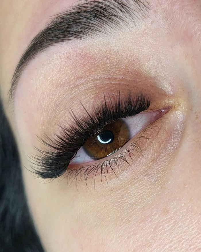 Wimpernverlängerung — Nachher